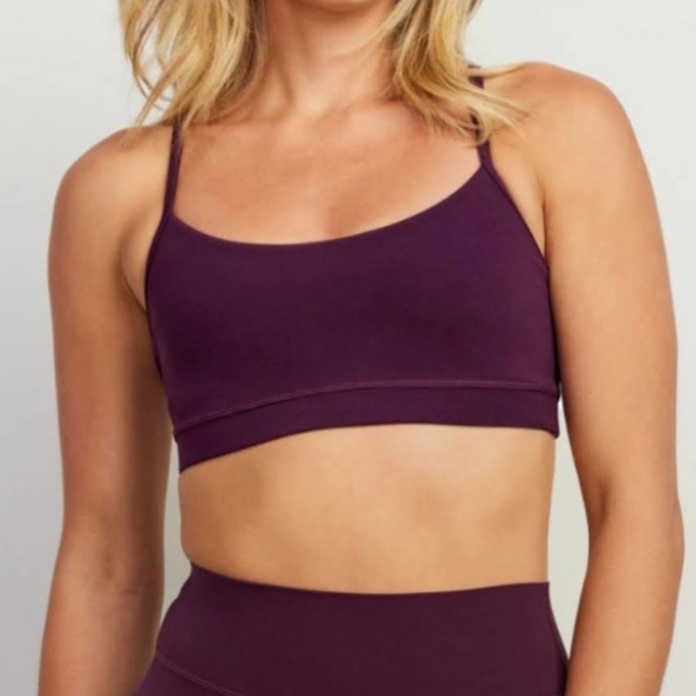 Stori Elevate Sports Bra in Wino